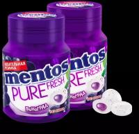 Жевательная резинка Mentos Pure Fresh Виноград, 2шт по 54г