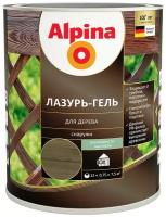 ALPINA лазурь-гель для дерева шелковисто-матовый, черный (0,75л)