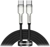 Кабель Baseus Cafule Series Metal Data Cable Type-C to Type-C 100W 2m (CATJK-D01, CATJK-D02, CATJK-D06) (black)