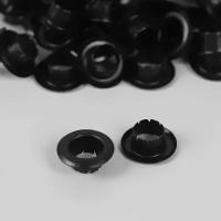 Блочка, d = 6 мм, цвет чёрный никель(100 шт.)