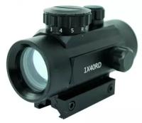 Коллиматорный прицел Target Red Dot 1x40RD закрытого типа на Weaver