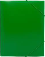 Папка на резинке Buro -PRB04GREEN A4 пластик корешок 15мм 0.5мм зеленый