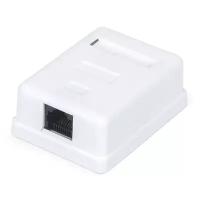 Розетка компьютерная настенная Ripo, 1 порт, Cat.6 (Класс Е), 250МГц, RJ45/8P8C, Dual IDC T568A/B, неэкранированная 003-500051