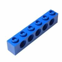 Деталь LEGO 389423 Кирпичик 1х6 R4,9 (синий) 50 шт