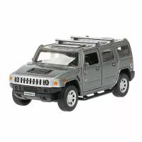 Модель Hummer H2 темно-серый 12см без света И звука Технопарк металл инерция откр. двери и багажник