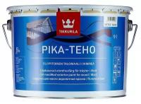 Tikkurila Pika Teho водорастворимая фасадная краска для дерева (белый, матовый, база A, 9 л)