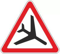 Дорожный знак, наклейка/маска (без светоотражения) 1.30 Низколетящие самолеты Размер А700 1 шт