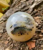 Агат дендритовый, шар, Мадагаскар, 53 мм. натуральный камень