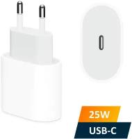 Быстрое сетевое зарядное устройство USB Type-C, 25 Вт для iPhone, iPad и Android