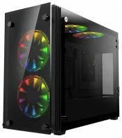 Корпус для компьютера GameMax Stratos Mini Tower ITX, без БП, игровой