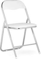 Стул на металлокаркасе Woodville Fold 1 складной white / chrome