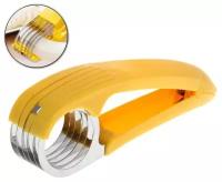 Нож-шинковка / Нож для бананов / Нож для нарезки бананов / Нож для нарезки фруктов и овощей, желтый