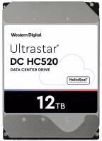 Жесткий диск HDD Western Digital 0F30146 Ultrastar /SATA III/12 TB 7200об/мин/Скорость чтения 255МБайт/с Скорость записи