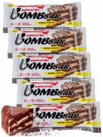 Протеиновый батончик Bombbar Protein Bar 5 x 60 г, Датский бисквит