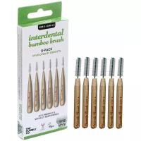 Бамбуковые межзубные ершики BAMBOO INTERDENTAL BRUSH, размер 1 - 0.45ММ, цвет оранжевый