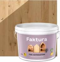 Лак-антисептик для дерева FAKTURA™ акриловый с натуральным воском, орех, 2.7 л
