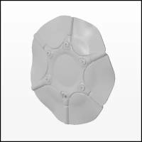 Колпак на литой диск Antera - Покрашенный (алюминий) (Комплект 2 шт. / 3DP115-5)