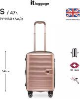 Чемодан it luggage/размер S ручная кладь/47л/поликарбонат/увеличение объема