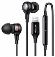 Проводные наушники UGREEN EP103 In-Ear Earphones with Lightning Черный