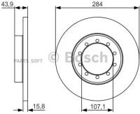 Диск Тормозной Ford Transit 06- Задний Bosch арт. 0986479A34