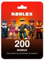 Пополнение счета Roblox на 200 Robux РФ для России / Подарочная карта Роблокс / Глобал для любого региона