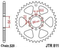 Звезда ведомая (задняя) JTR811.45 JT 520