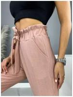 Женские брюки, размер 46-48, розовые