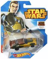 Машинка Hot Wheels тематическая коллекционная оригинал STAR WARS KANAN коричневый CNB53