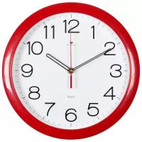 Часы настенные Рубин 6026R (круг диаметр 29см), красные 
