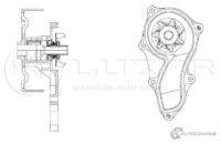 Насос водяной для а м Honda Accord 03 2 0i K20A4 LWP 2320 LUZAR LWP2320