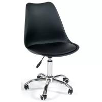 Компьютерное кресло TetChair Tulip офисное, обивка: искусственная кожа, цвет: черный