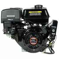 Двигатель бензиновый Loncin G270FD (A type) D25 5А (9л. с, 270куб. см, вал 25мм, ручной и электрический старт, катушка 5А)