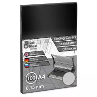 Обложки для переплета пластиковые ProfiOffice прозр. А4, 150мкм,100шт/уп