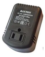 Конвертер Dayton NF-60W, Трансформатор 110V-220V,220V-110V