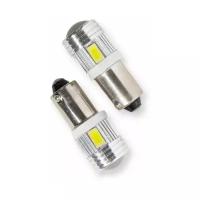 Лампа светодиодная габаритная / SD-950 T4W/ba9s 5630 6 SMD 0.6W / 12x31MM / 12V / белый свет / ELEMENT 2 лампы