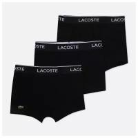 Комплект мужских трусов Lacoste 3-Pack Boxer Casual чёрный, Размер XL