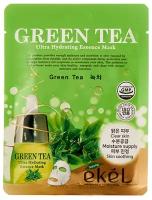 Тканевая маска для лица EKEL Green Tea с экстрактом зеленого чая