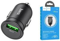 Автомобильное зарядное устройство USB HOCO Z43 Mighty single port QC3.0 car charger черный