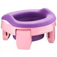 Дорожный горшок Roxy Kids HandyPotty 3в1 розовый, с универсальной вкладкой (HP-255E)