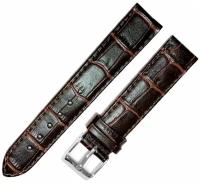 Ремешок для часов Ardi 1805-01-1-2 П Kroko Коричневый кожаный ремень 18 мм для часов наручных из кожи натуральной мужской матовый крокодил