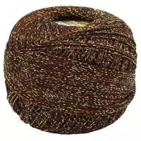 Пряжа для вязания YarnArt 'Paris' 50гр 210м (75% вискоза, 25% металлик) (327 т. коричневый), 6 мотков