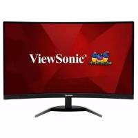 Монитор жидкокристаллический ViewSonic Монитор LCD 27'' 169 1920х1080FHD VA, Curved, GLARE, 250cdm2, H178V178, 40001, 80M1, 16,7 миллионов цветов, 1ms, 2xHDMI, DP, Tilt, Speakers, 3Y, Black