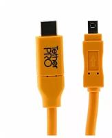 Кабель Tether Tools TetherPro USB-C to 2.0 Mini-B 8-Pin 4.6m Orange