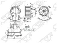 ST7E1819021A SAT Мотор отопителя салона VOLKSWAGEN TRANSPORTER T5 03-/MULTIVAN 03-