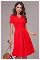 Красное платье с коротким рукавом CHARUTTI (8319, красный, размер: 44)