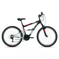 Велосипед ALTAIR MTB FS 26 1.0 2020-2021, черный/красный