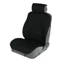 Накидка на переднее сиденье, велюр-премиум, размер 55 х 150 см, черный
