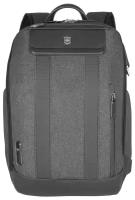 Рюкзак VICTORINOX Architecture Urban2 City Backpack 14'', серый, полиэстер / кожа, 30x19x42 см, 17 л