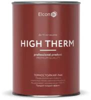 Термостойкий лак для печей и каминов Elcon High Therm бесцветный, до +250 градусов, 0,7 кг