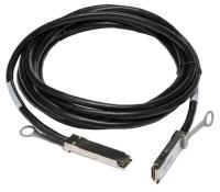 Кабель Fibertrade FT-QSFP+CabP-AWG30-1, 1 м, черный